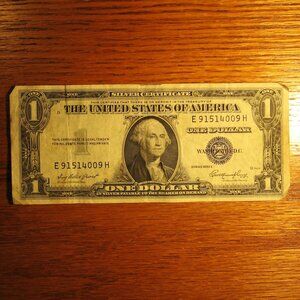 1935E 1 DOLLAR FEDERAL RESERVE NOTE SILVER CERTIFICATE